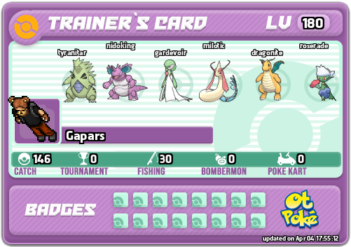 Gapars Card otPokemon.com