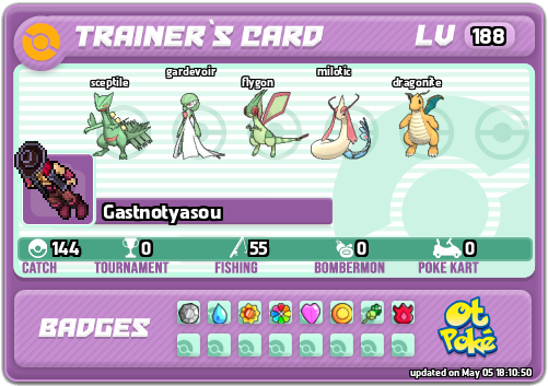 Gastnotyasou Card otPokemon.com