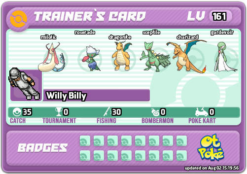 Willy Billy Card otPokemon.com