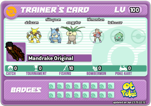 Mandrake Original Card otPokemon.com