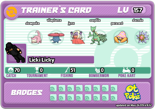 Licki Licky Card otPokemon.com
