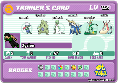 Zycien Card otPokemon.com