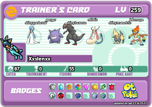 Xxslenxx Card otPokemon.com