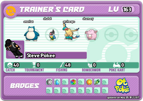Steve Pokee Card otPokemon.com