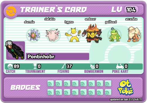 Pontinhobr Card otPokemon.com