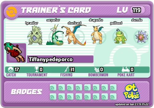 Tiffanypedeporco Card otPokemon.com