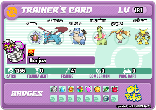 Borjua Card otPokemon.com