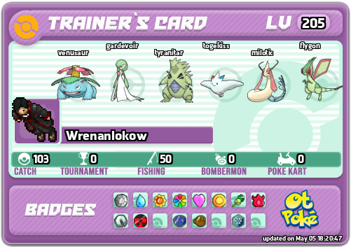 Wrenanlokow Card otPokemon.com