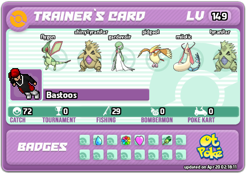 Bastoos Card otPokemon.com