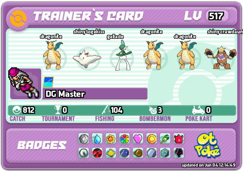 DG Master Card otPokemon.com