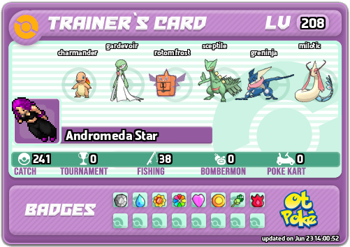 Andromeda Star Card otPokemon.com