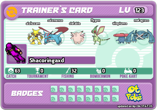 Shacoringaxd Card otPokemon.com