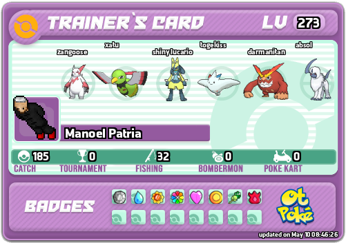 Manoel Patria Card otPokemon.com