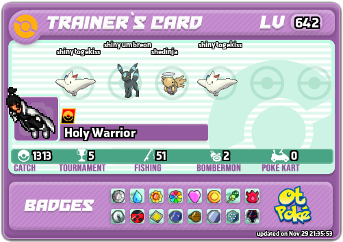 Holy Warrior Card otPokemon.com