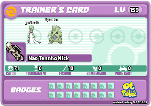 Nao Tennho Nick Card otPokemon.com