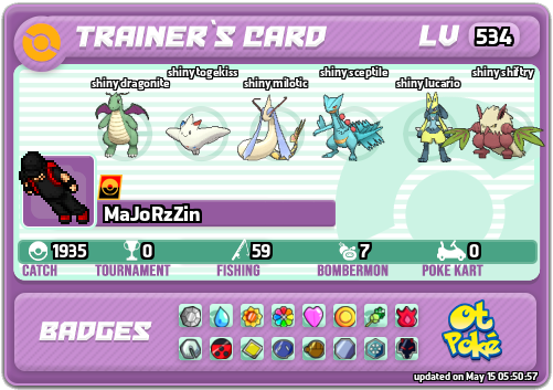 MaJoRzZin Card otPokemon.com
