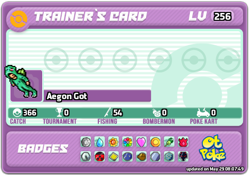 Aegon Got Card otPokemon.com
