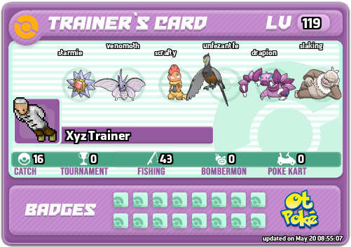 Xyz Trainer Card otPokemon.com