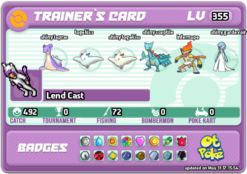 Lend Cast Card otPokemon.com