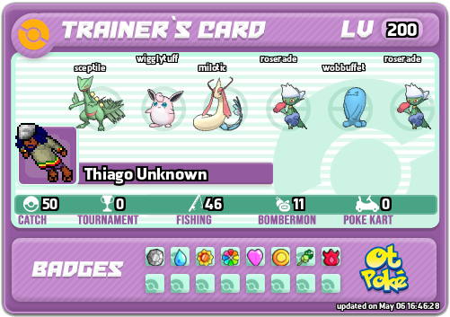 Thiago Unknown Card otPokemon.com