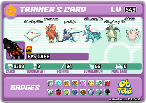 FYS CAFE Card otPokemon.com