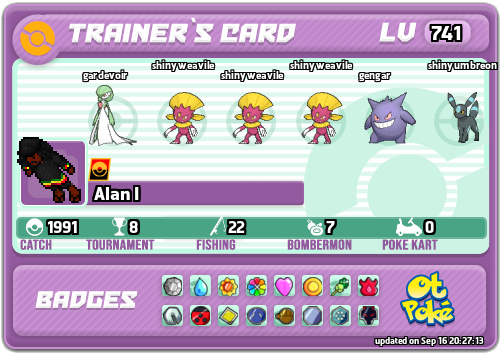 Alan I Card otPokemon.com