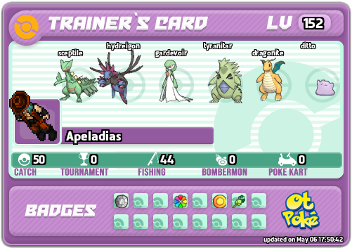 Apeladias Card otPokemon.com