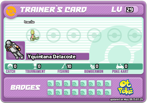 Yquintana Delacoste Card otPokemon.com