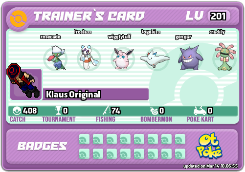 Klaus Original Card otPokemon.com