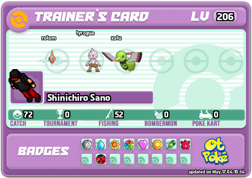 Shinichiro Sano Card otPokemon.com