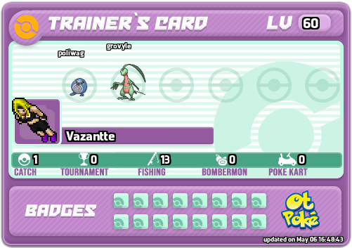 Vazantte Card otPokemon.com