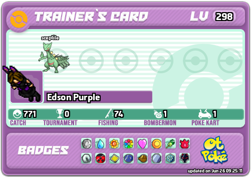 Edson Purple Card otPokemon.com