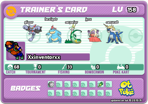 Xxinventorxx Card otPokemon.com