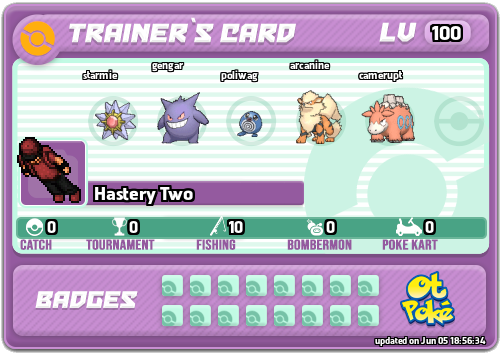 Hastery Two Card otPokemon.com