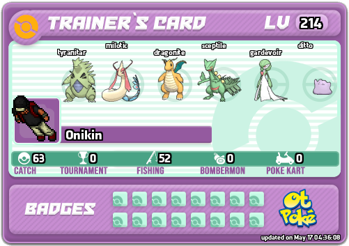Onikin Card otPokemon.com