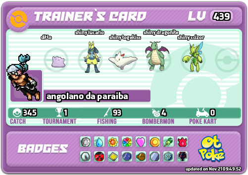 angolano da paraiba Card otPokemon.com