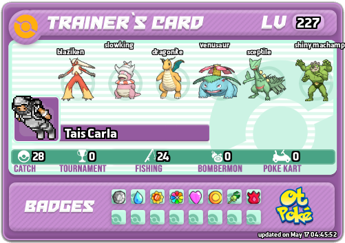 Tais Carla Card otPokemon.com