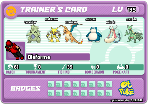 Dieforme Card otPokemon.com