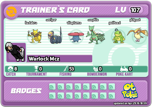 Warlock Mcz Card otPokemon.com