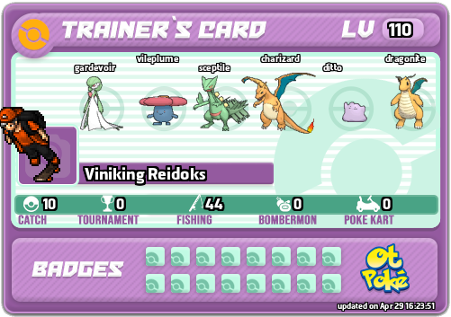 Viniking Reidoks Card otPokemon.com