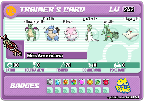 Miss Americana Card otPokemon.com