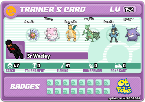 Sr Wasley Card otPokemon.com