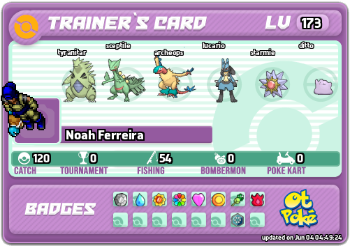 Noah Ferreira Card otPokemon.com