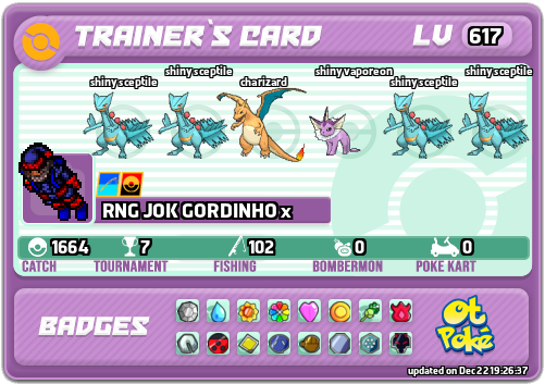 RNG JOK GORDINHO x Card otPokemon.com