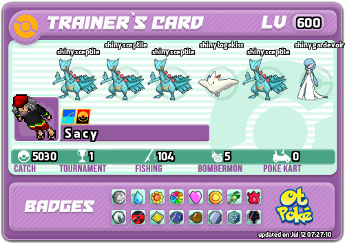 S a c y Card otPokemon.com