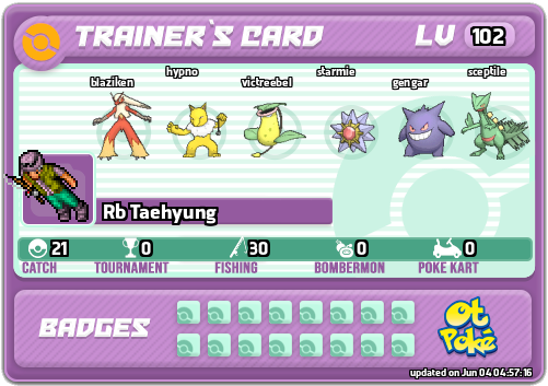 Rb Taehyung Card otPokemon.com