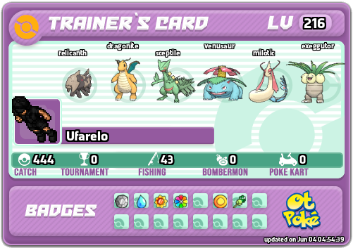 Ufarelo Card otPokemon.com