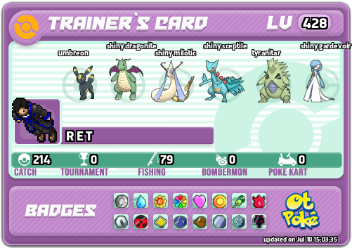 R E T Card otPokemon.com