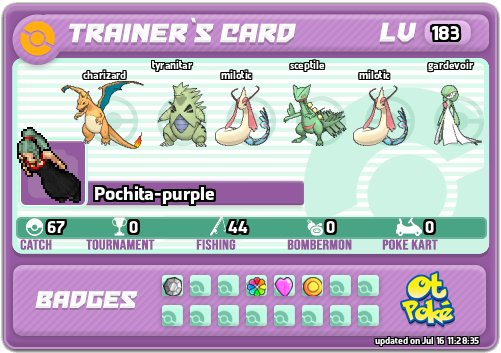 Pochita-purple Card otPokemon.com