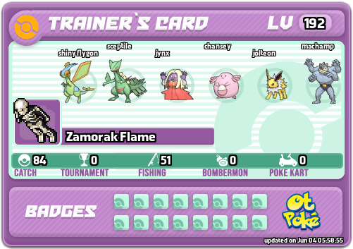 Zamorak Flame Card otPokemon.com